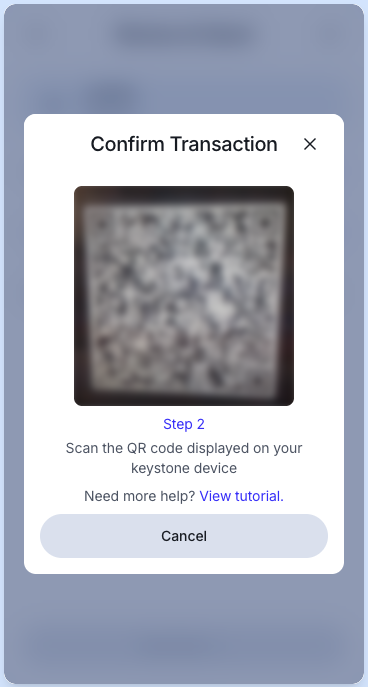 Keystone Scan QR Code